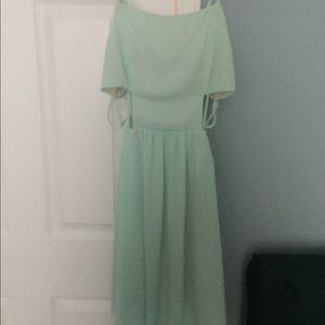 Light blue cut out dress